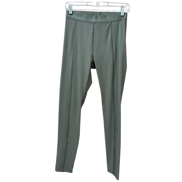 Outdoor Voices Move Free 7/8 leggings size Medium Olive Green Yoga Workout - Picture 1 of 9
